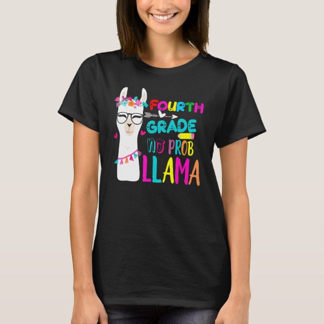 Fourth Grade Teacher Student Back To School No Pro T-Shirt (Front)