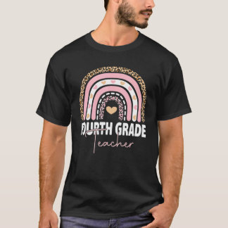 Fourth Grade Teacher   Team 4th Grade Squad Rainbo T-Shirt