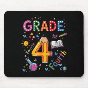 Fourth Grade Team Funny Pencil Back To School Teac Mouse Mat