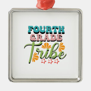 Fourth Grade Tribe Metal Tree Decoration