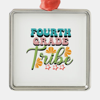 Fourth Grade Tribe Metal Tree Decoration