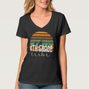 Fourth Grade Tribe Teacher Student Team 4th Grade T-Shirt