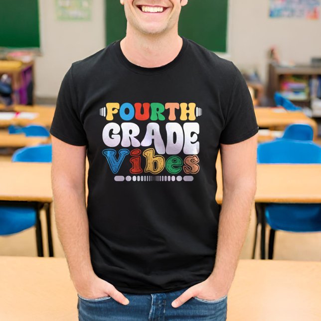 Fourth Grade Vibes 4th Grade Back To School T-Shirt (Creator Uploaded)