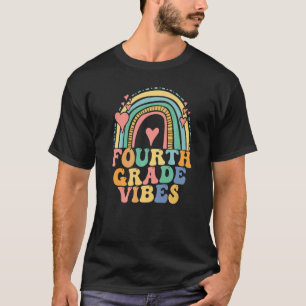 Fourth Grade Vibes  4th Grade Team Retro 1st Day o T-Shirt