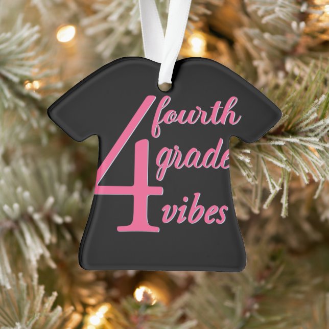 Fourth Grade Vibes Ornament (Tree)
