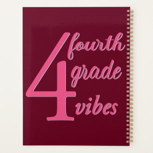 Fourth Grade Vibes Planner