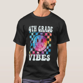 Fourth Grade Vibes Tee 4th Grade Retro 1st Day of 