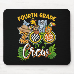 Fourth Grade Zoo Field Trip Squad Matching Mouse Mat