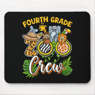 Fourth Grade Zoo Field Trip Squad Matching Mouse Mat