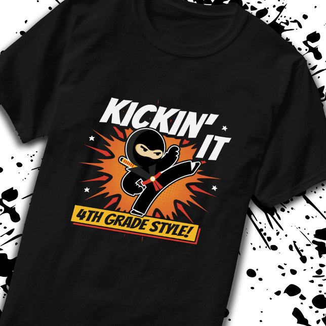 Fourth Grader - Back To School - Ninja - 4th Grade T-Shirt (Creator Uploaded)