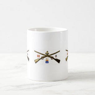 Fourth Infantry Regiment Cross Rifles Coffee Mug