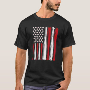Fourth Of July 4Th Baseball American Flag USA Men T-Shirt