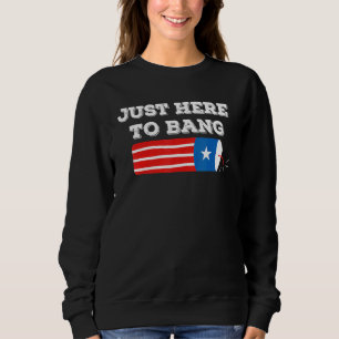 Fourth Of July 4th Of July Fireworks Just Here To  Sweatshirt