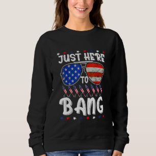 Fourth Of July 4th Of July I'm Just Here To Bang Sweatshirt