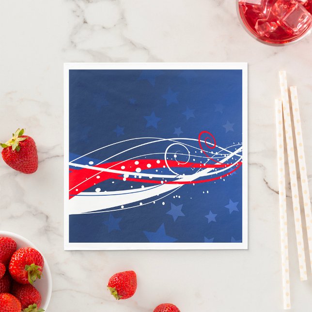 Fourth Of July Abstract Napkin (Creator Uploaded)