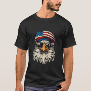 Fourth Of July American Flag Bald Eagle 4th Of Jul T-Shirt