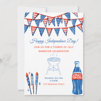 Fourth of July Barbecue Invitation