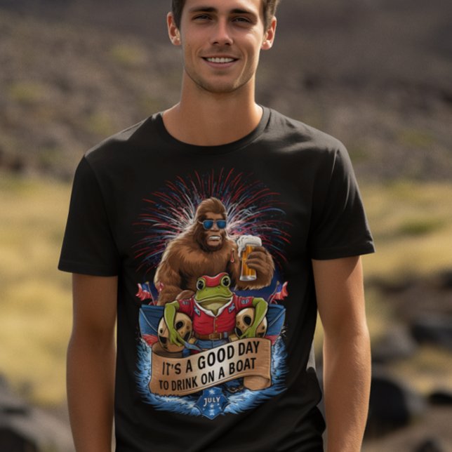 Fourth Of July Boat Party T-Shirt (Creator Uploaded)