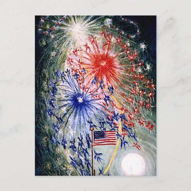 Fourth of July Celebration Postcard (Front)