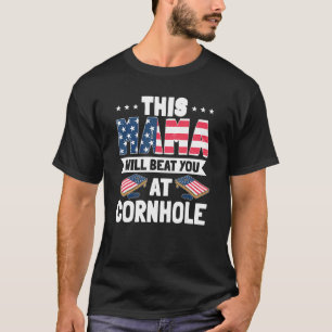 Fourth Of July Cornhole Bean Bag Toss Game Usa Mot T-Shirt
