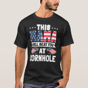 Fourth Of July Cornhole Bean Bag Toss Game Usa T-Shirt