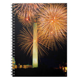 Fourth of July, Firework Display, Skyline Notebook