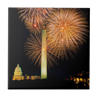 Fourth of July, Firework Display, Skyline Tile