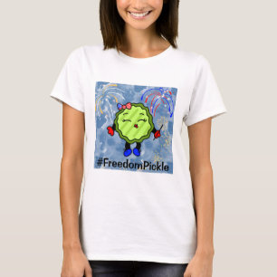 Fourth of July Firework Holiday Freedom Pickle T-Shirt
