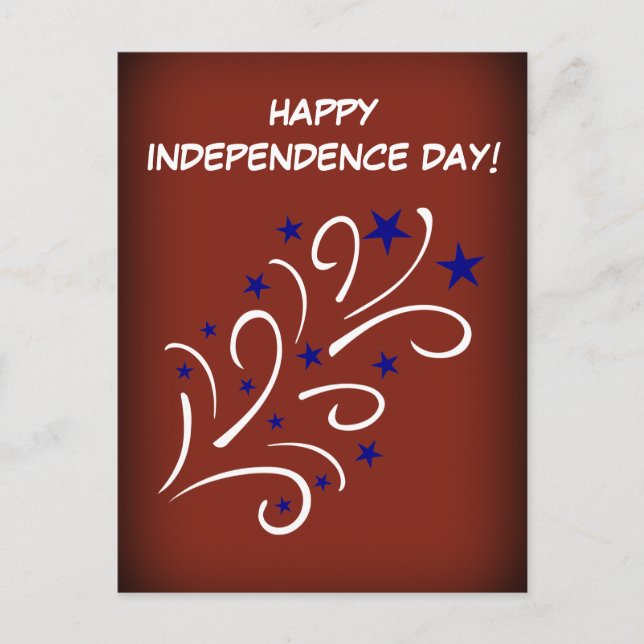 Fourth of July Fireworks Postcard (Front)