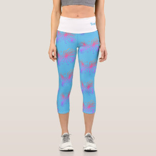 Fourth of July Fireworks Quote  Capri Leggings