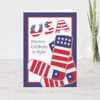 Fourth of July for Mentor, Patriotic Socks