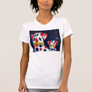 Fourth of July Freedom & Liberty Dalmatians T-Shirt