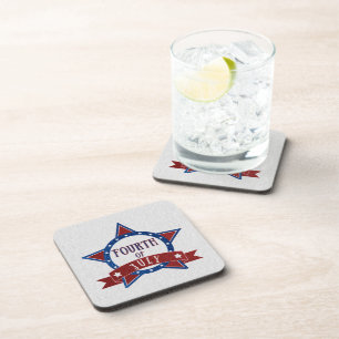 Fourth Of July Glitter Coaster