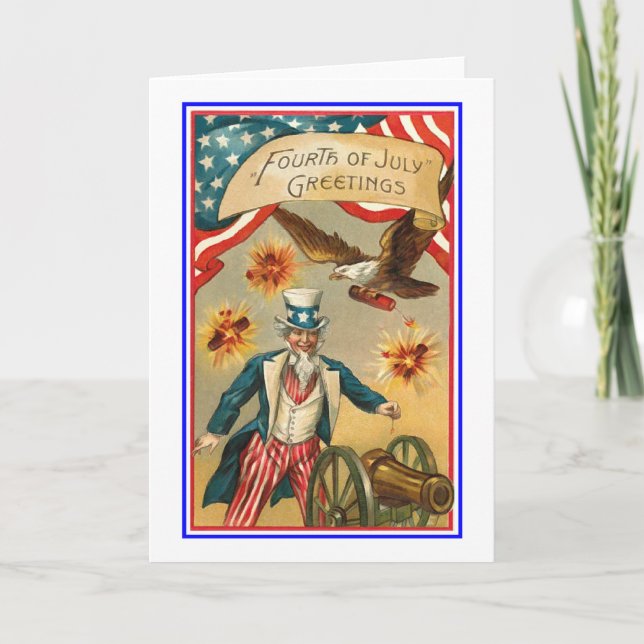 Fourth of July greetings Card (Front)