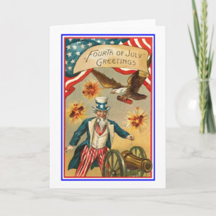 Fourth of July greetings Card