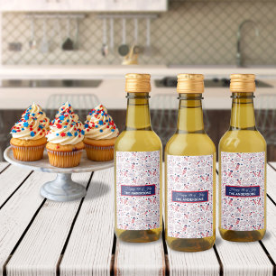 Fourth of July Independence Day BBQ Celebration Wine Label