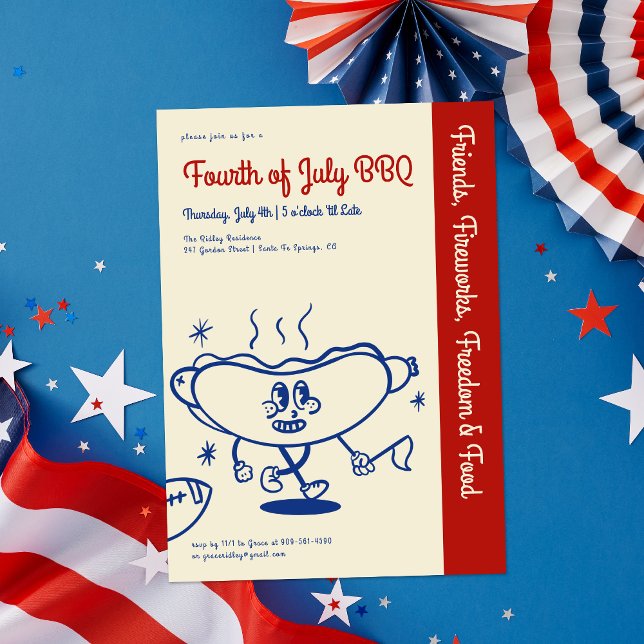 Fourth of July | Independence Day BBQ Party Invitation (Creator Uploaded)
