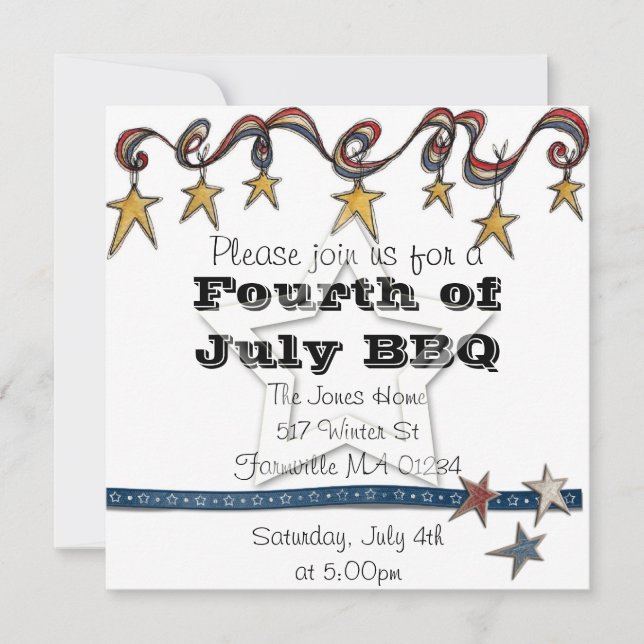 Fourth of July Invite (Front)