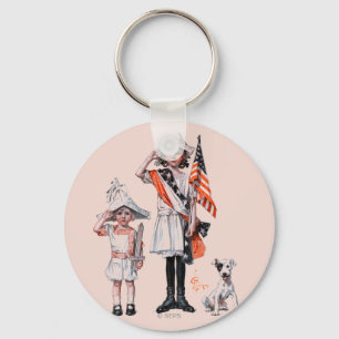 Fourth of July Key Ring