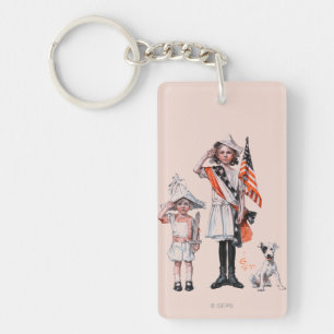 Fourth of July Key Ring