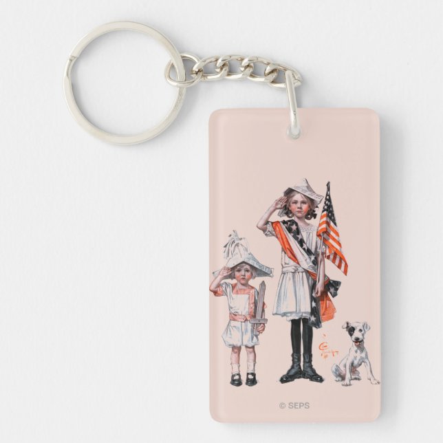 Fourth of July Key Ring (Front)