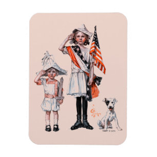 Fourth of July Magnet