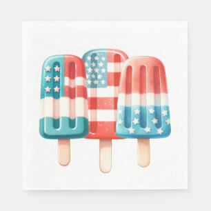 Fourth of July Napkins - Independence Day - 4th