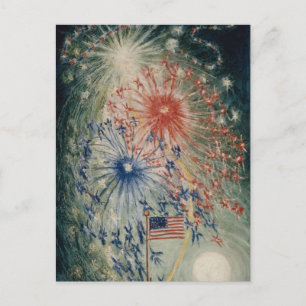 Fourth of July, Number 1 by Florine Stettheimer Postcard