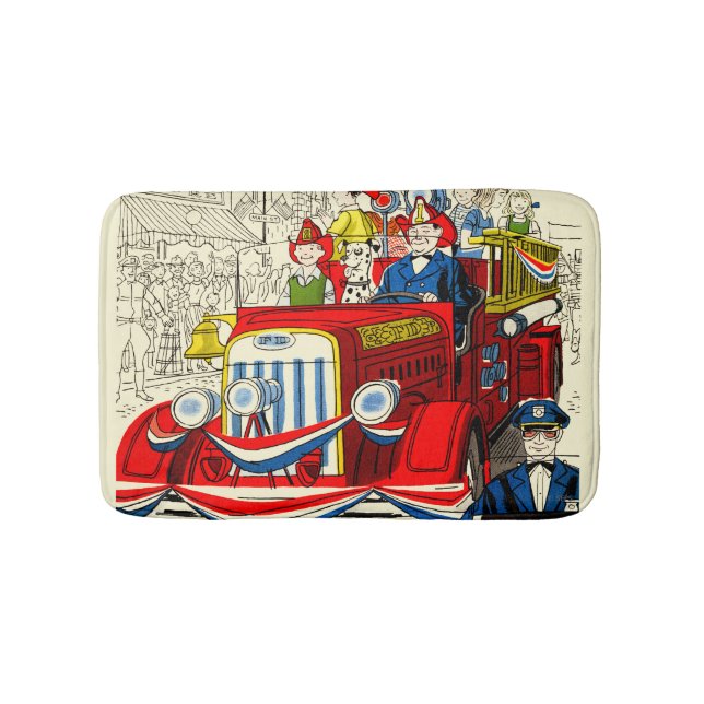 Fourth of July Parade Bath Mat (Front)