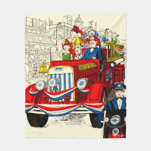 Fourth of July Parade Fleece Blanket