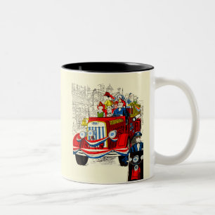 Fourth of July Parade Two-Tone Coffee Mug