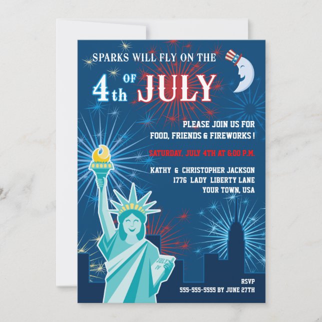 Fourth of July Party Invitation (Front)
