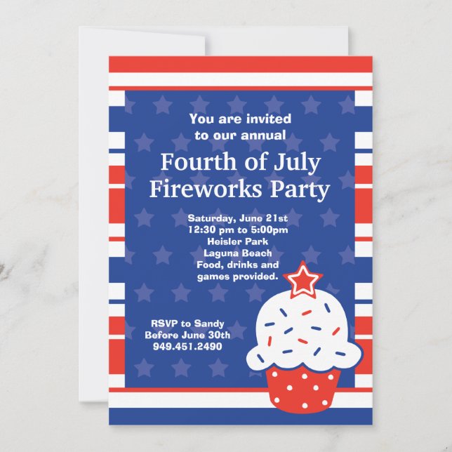 Fourth of July Party Invitation (Front)
