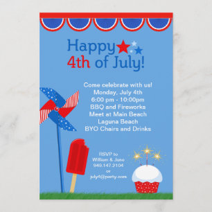 Fourth of July Party Invitation